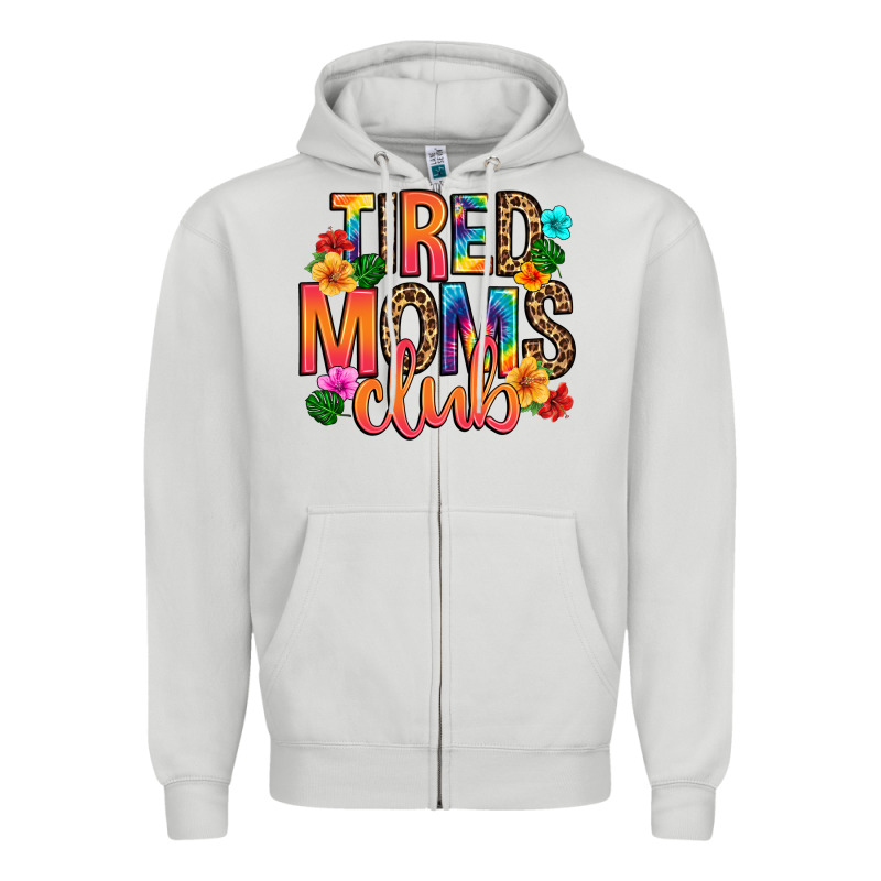 Tired Moms Club Zipper Hoodie by Artiststas | Teevron