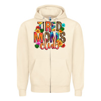 Sandshell tired moms club Zipper Hoodie - Artiststas
