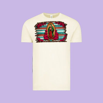 Lady Of Guadalupe Serape And Roses Vintage Tee Designed By Jasminsmagicworld