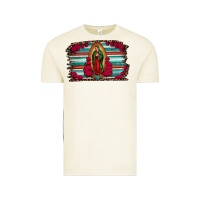 Vintage Arctic lady of guadalupe serape and roses Vintage Tee - Jasminsmagicworld