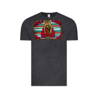 Vintage Black lady of guadalupe serape and roses Vintage Tee - Jasminsmagicworld
