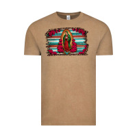 Vintage Coffee lady of guadalupe serape and roses Vintage Tee - Jasminsmagicworld