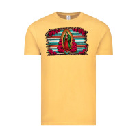 Vintage Mustard lady of guadalupe serape and roses Vintage Tee - Jasminsmagicworld