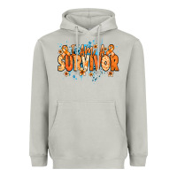 Moon Dust I am a survivor orange ribbon Kidney Cancer Heavyweight Hoodie - NancyCooperArtShop