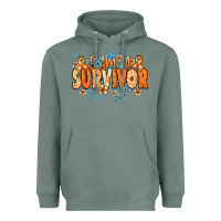 Sage I am a survivor orange ribbon Kidney Cancer Heavyweight Hoodie - NancyCooperArtShop