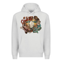 Dove Grey Cowboy wild and free western Premium Hoodie - HowdyJamesFarm