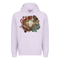 Lilac Cowboy wild and free western Premium Hoodie - HowdyJamesFarm