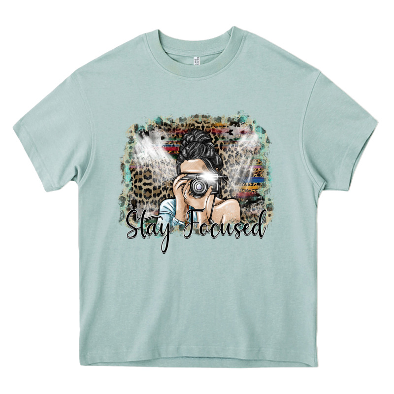 Stay Focused Heavy Core Tee by SublimationCraftShop | Teevron