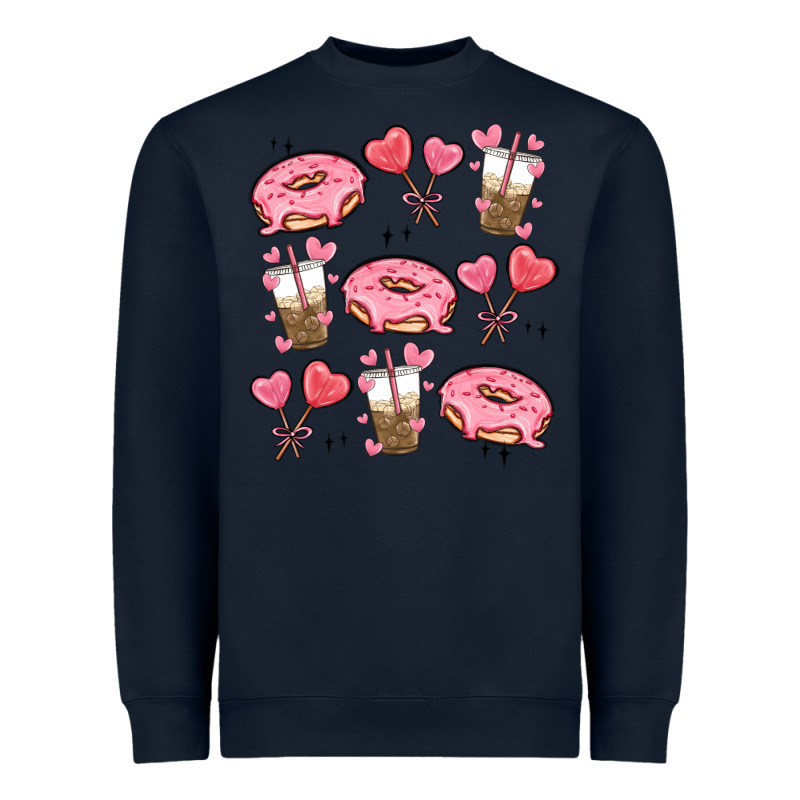 Valentines Day Doodles Heavyweight Sweatshirt by MaliasSmallBusiness | Teevron