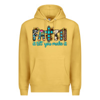 Antique Gold faith it till you make it Premium Hoodie - JahusDesignShop