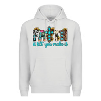 Dove Grey faith it till you make it Premium Hoodie - JahusDesignShop