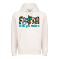 Pale Pink faith it till you make it Premium Hoodie - JahusDesignShop