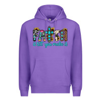 Purple faith it till you make it Premium Hoodie - JahusDesignShop
