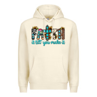 Sandshell faith it till you make it Premium Hoodie - JahusDesignShop