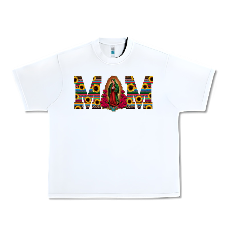 Mom Lady Of Guadalupe  Serape Sunflower Urban Heavy Tee by Jasminsmagicworld | Teevron