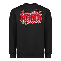 Black valentine mama Heavyweight Sweatshirt - MaliasSmallBusiness