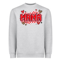 Heather Grey valentine mama Heavyweight Sweatshirt - MaliasSmallBusiness