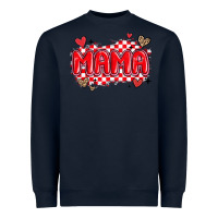 Navy valentine mama Heavyweight Sweatshirt - MaliasSmallBusiness