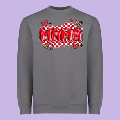 Valentine Mama Heavyweight Sweatshirt Designed By Maliassmallbusiness