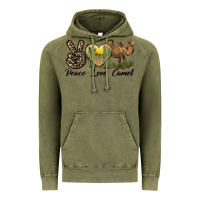 Vintage Olive peace love camel Vintage Hoodie - LillyAllenDesigns