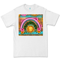 White summer rainbow Premium Tee - HRA Design Shop