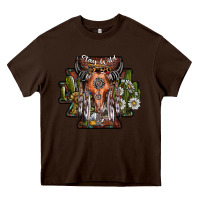 Chocolate Brown stay wild Heavy Core Tee - SublimationCraftShop