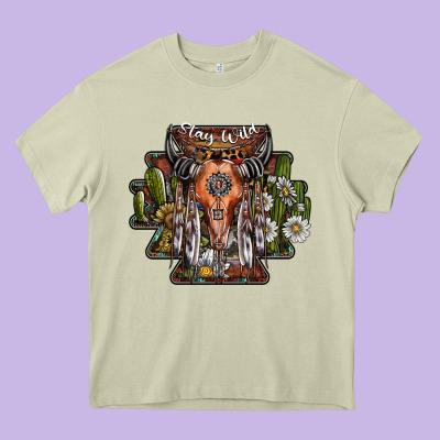 Stay Wild Heavy Core Tee Designed By Sublimationcraftshop