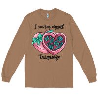 Toasted Coconut i can buy myself turquoise Long Sleeve Tee - MaliasSmallBusiness