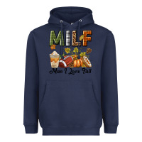 Navy Milf Man I Love Fall Heavyweight Hoodie - texasbilliewilder