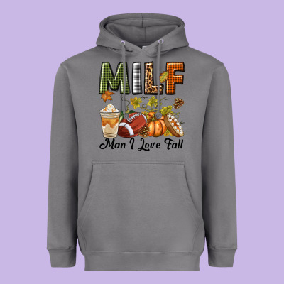 Milf Man I Love Fall Heavyweight Hoodie Designed By Texasbilliewilder
