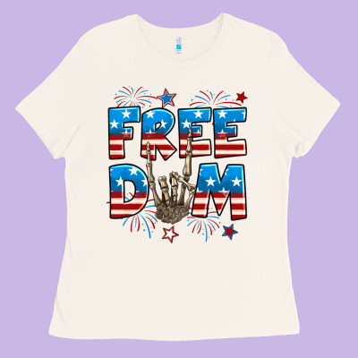 Freedom Rock Hand Ladies Tee Designed By Neo Western