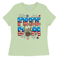 Matcha Freedom rock hand Ladies Tee - Neo Western