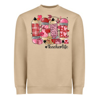 Mushroom valentines day teacher life Heavyweight Sweatshirt - MaliasSmallBusiness