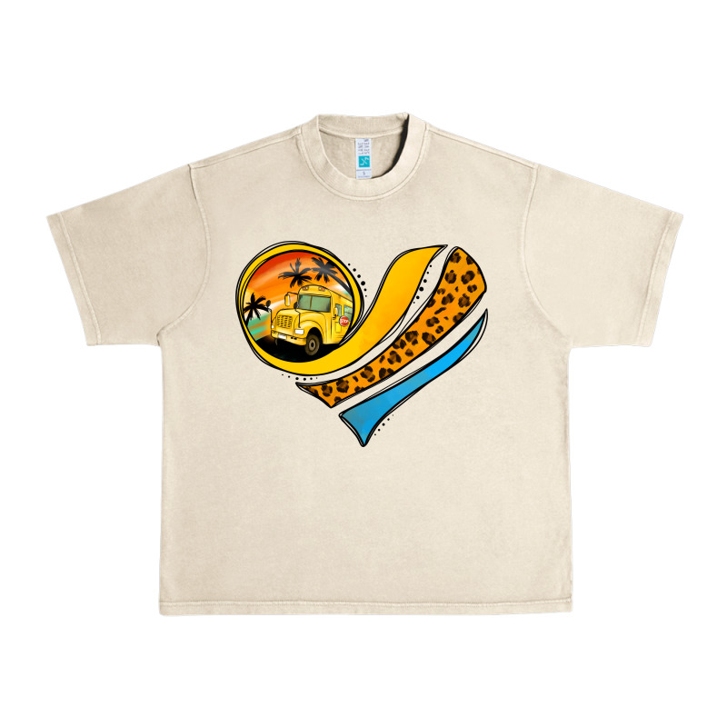 School Bus Heart Urban Heavy Tee by Jasminsmagicworld | Teevron
