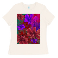 Bone floral pattern Ladies Tee - JahusDesignShop