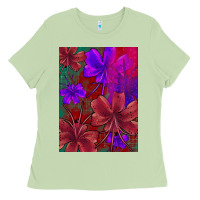 Matcha floral pattern Ladies Tee - JahusDesignShop