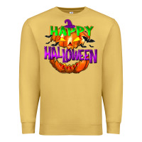 Antique Gold Happy Halloween Premium Sweatshirt - NancyCooperArtShop