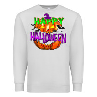 Dove Grey Happy Halloween Premium Sweatshirt - NancyCooperArtShop
