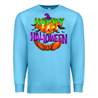 Ocean Blue Happy Halloween Premium Sweatshirt - NancyCooperArtShop