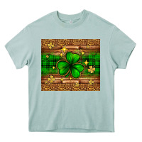 Arona St. Patrick's Day shamrock leopard Heavy Core Tee - Neo Western