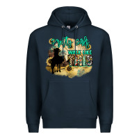 Navy Pretty girls walk like this Premium Hoodie - HowdyJamesFarm