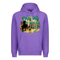 Purple Pretty girls walk like this Premium Hoodie - HowdyJamesFarm
