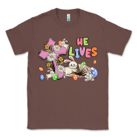 Chestnut he lives with bunnys and eggs Classic Tee - MaliasSmallBusiness