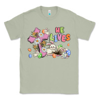 Matcha he lives with bunnys and eggs Classic Tee - MaliasSmallBusiness