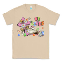 Mushroom he lives with bunnys and eggs Classic Tee - MaliasSmallBusiness