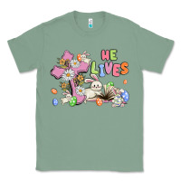 Sage he lives with bunnys and eggs Classic Tee - MaliasSmallBusiness