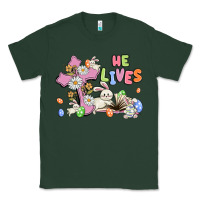Sports Green he lives with bunnys and eggs Classic Tee - MaliasSmallBusiness