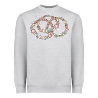 Heather Grey 100 days of school friendship bracelet Heavyweight Sweatshirt - MaliasSmallBusiness