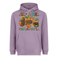 Lavender Just a Girl Who Loves Fall Heavyweight Hoodie - texasbilliewilder
