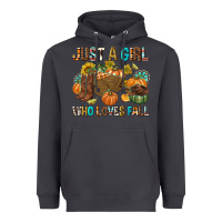 Smoke Just a Girl Who Loves Fall Heavyweight Hoodie - texasbilliewilder